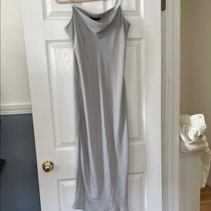 Elegant Gray Slip Dress